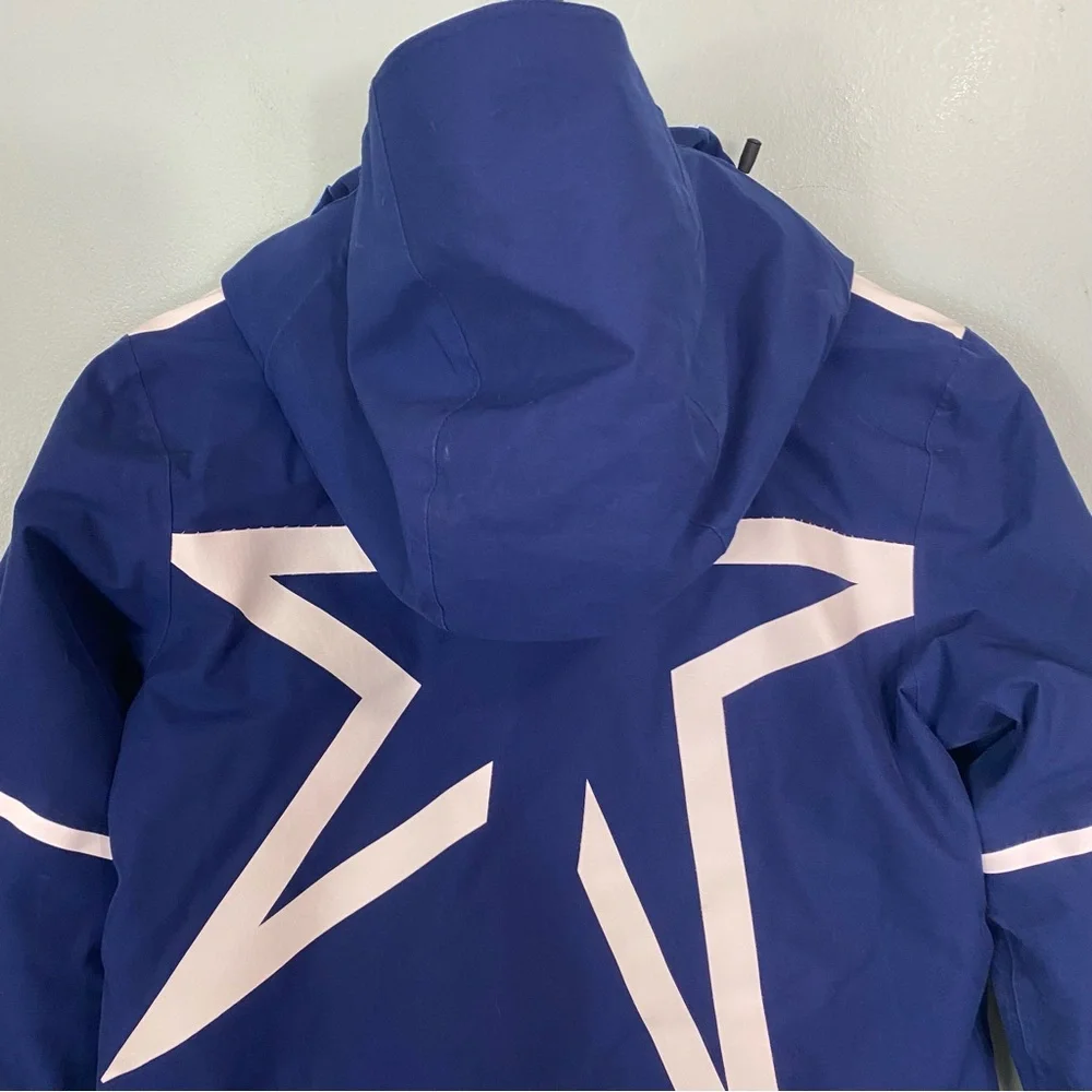 Perfect Moment Qanuk Ski Snow Jacket Blue Star Graphic Size 12 Youth‎ Kids